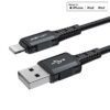 ACEFAST C4-02 USB-A to Lightning aluminum alloy charging data cable, (1.8m) black