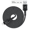 ACEFAST C4-02 USB-A to Lightning aluminum alloy charging data cable, (1.8m) black