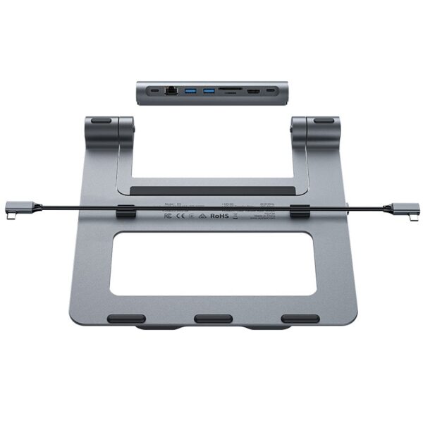 ACEFAST E5 PLUS USB-C multifunctional stand HUB for laptop,space gray