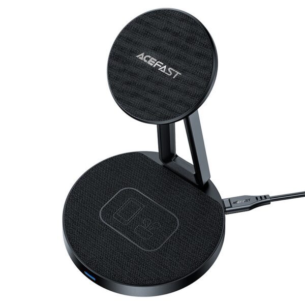 ACEFAST E8 desktop 2-in-1 wireless charging holder,black