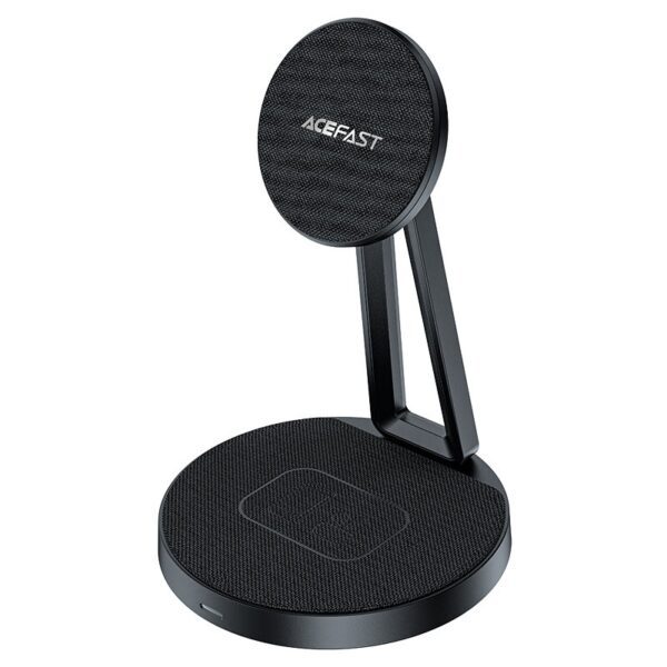 ACEFAST E8 desktop 2-in-1 wireless charging holder,black