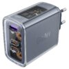 ACEFAST A45 Sparkling series PD65W GaN (2*USB-C+USB-A) charger,mica gray (EU)