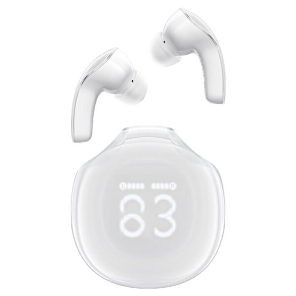 ACEFAST T9 Crystal (Air) color bluetooth earbuds,porcelain white