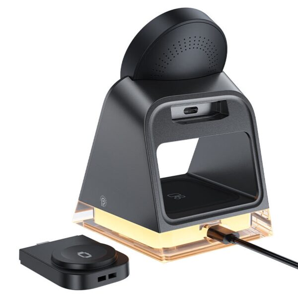 ACEFAST E17 desktop 3-in-1 wireless charging holder,black