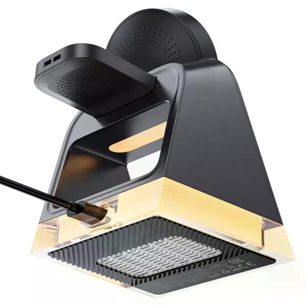 ACEFAST E17 desktop 3-in-1 wireless charging holder,black