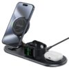 ACEFAST E19 Qi2 desktop 3-in-1 wireless charging holder,black