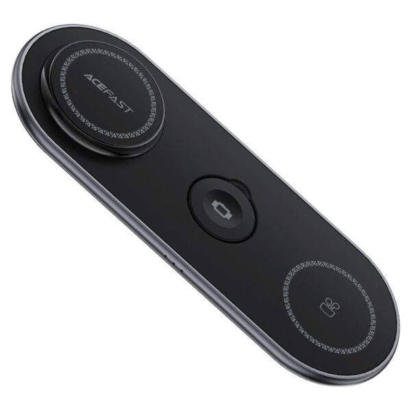 ACEFAST E19 Qi2 desktop 3-in-1 wireless charging holder,black