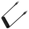 ACEFAST C14-03 USB-C to USB-C spring charging data cable,black