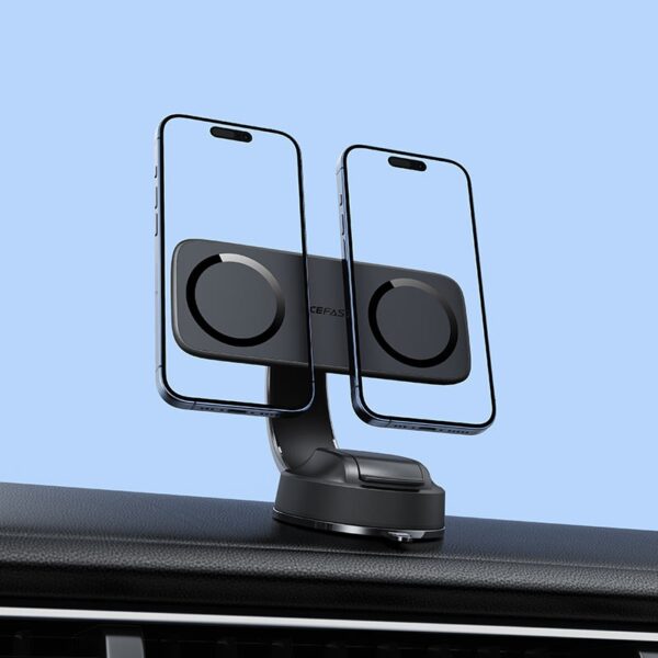 AceFast D60 dual magnet car holder for dashboard black