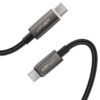AceFast C23-03 USB-C to USB-C intelligent power-off charging data cable black