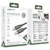 AceFast C23-03 USB-C to USB-C intelligent power-off charging data cable black