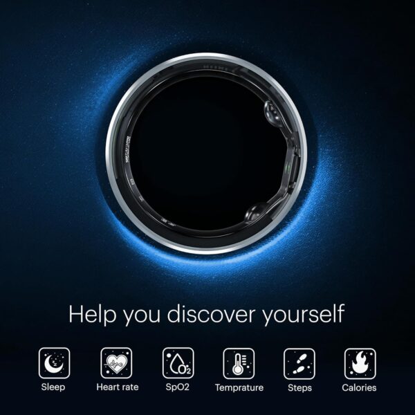 XO RS01 Smart Ring size 10 Inner diameter 19.9mmTitanium alloy Black