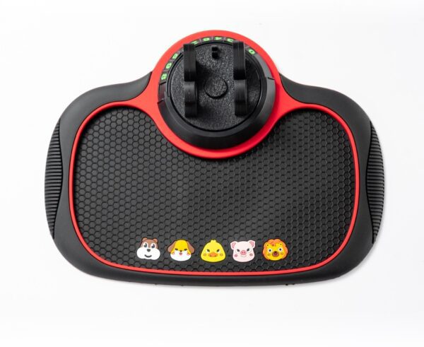 6975837582675 XO C167 Anti-skid Cell Phone Mat + Car Holder + Parking Plate black+red