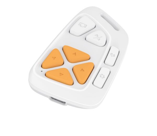 XO SS19 Multi-functional mobile phone bluetooth button remote control Swipe video artefacts white