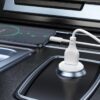 XO CC68 Mini Smart Single QC18W Car Charger white