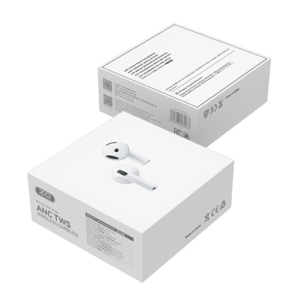6975837584433-3 XO Q7 ANC Pods Gen 6 Fully Equipped Smart Bin (with Wireless Charging, In-Ear Detection) White