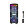 XO F70 AC+DC Dual 6.5 RGB Bluetooth Speaker 40W black