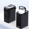 6975837585874-2 XO PR287 PD20W+QC22.5W Three Inputs and Six Outputs Comes with Four Cables + Lighting Fast Charging Mobile Power 80000mAh Black
