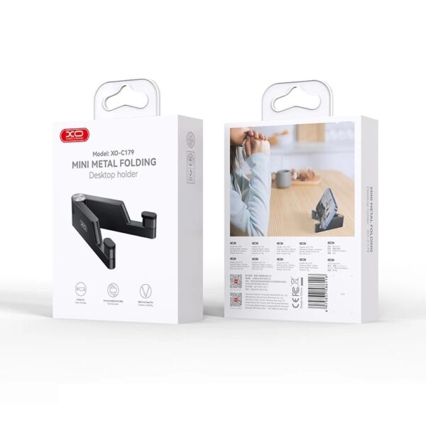 6975837586116-2 XO C179 mini Metal Portable Desktop Mini Stand black