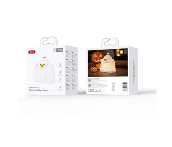6975837587649-3 XO OZ15 Ghost Duck Silicone Clap Light 1200mAh White
