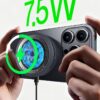 XO CX043 Smart Semiconductor Cooling Qi 2.2 25W Multi-Colour LED Desktop Wireless Charger Gray