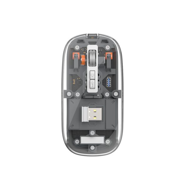 Wiwu Crystal wireless Mouse WM105 Dual bluetooth+ 2.4G Gray
