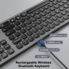 Wiwu MKB-03 Bluetooth Wireless English Keyboard space gray