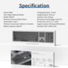 Wiwu MKB-03 Bluetooth Wireless English Keyboard space gray