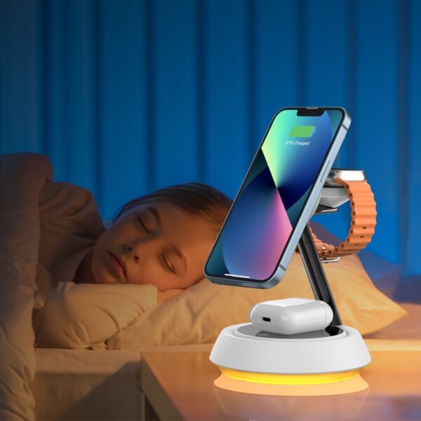 Wiwu Wi-W002 3 in 1 Cableless charger White