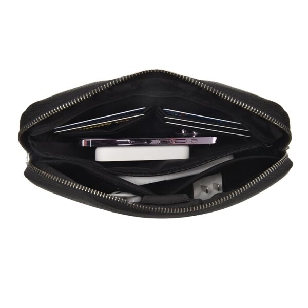 Wiwu Alpha Fingerprint Lock Clutch Bag Black