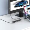 Wiwu 2 in1 laptop stand & Hub A821CH Gray