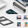 Wiwu 2 in1 laptop stand & Hub A821CH Gray