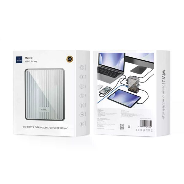 Wiwu Matrix docking station 16 in 1  W1601 Gray