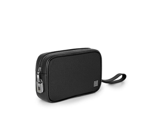 Wiwu Master Genuine Leather Fingerprint Lock Pouch Black
