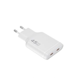 Wiwu 45W Essen Slim Ultra-Compact GaN Charger Wi-G034 White