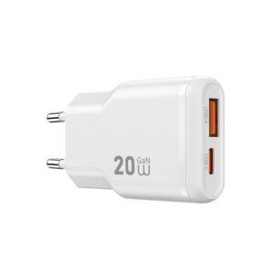 Wiwu 20W Essen Slim Ultra-Compact GaN Charger Wi-G032 White