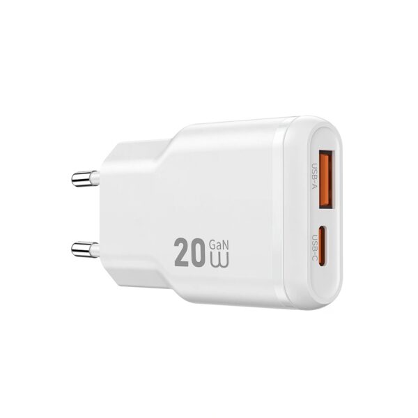 Wiwu 20W Essen Slim Ultra-Compact GaN Charger Wi-G032 White