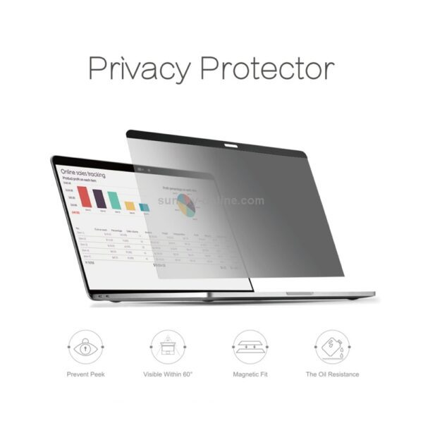 Wiwu Macbook Magnetic Privacy  screen Film for New 15.3 air transparent
