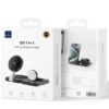 WIWU Qi2.0 3 in 1 Folding Wireless Charger Wi-W028 Black
