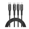 6976975616130-2 Wiwu Wi-C046E C-C+L+M USB-C 3in1 Starlink Series 3in1 Cable White