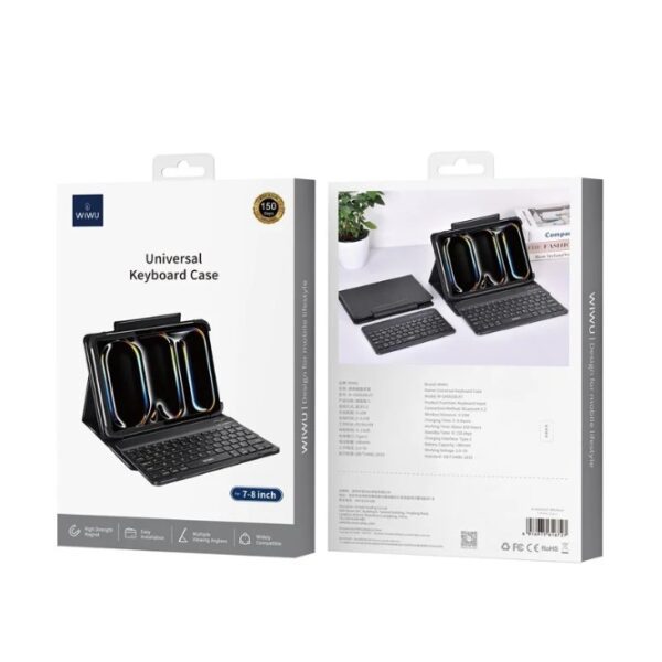 Wiwu Universal Keyboard Case （English） W-UK001BLK9 9inch-11inch Black