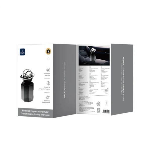 Wiwu Wi-Ai700 Bloom 700 Fragrance Air Diffuser Mint Scent 150ml Black