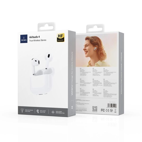 6977703651508-5 Wiwu WiWU True Wireless Stereo Airbuds 4 White