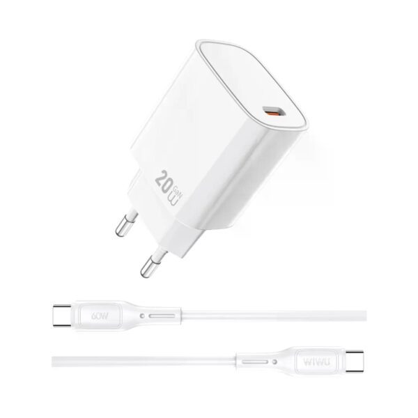 Wiwu 20W Essen GaN Fast Charger Wi-G007 EU White