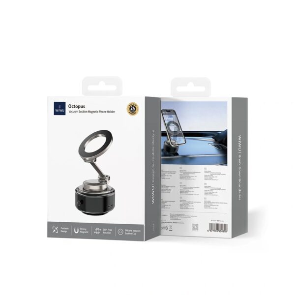 Wiwu Octopus Vacuum Suction Magnetic Phone Holder  Wi-CH056 Tarnish