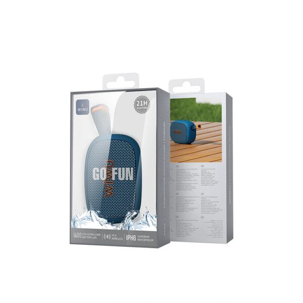 6977703655384-3 Wiwu GO Fun Portable Speaker H1 Blue