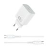 Wiwu 45W Essen GaN Fast Charger Combo with C-C cable Wi-G024 C-C EU White