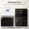 Wiwu Premium 5 in 1 L005 for iP17Promax 6.9 Black