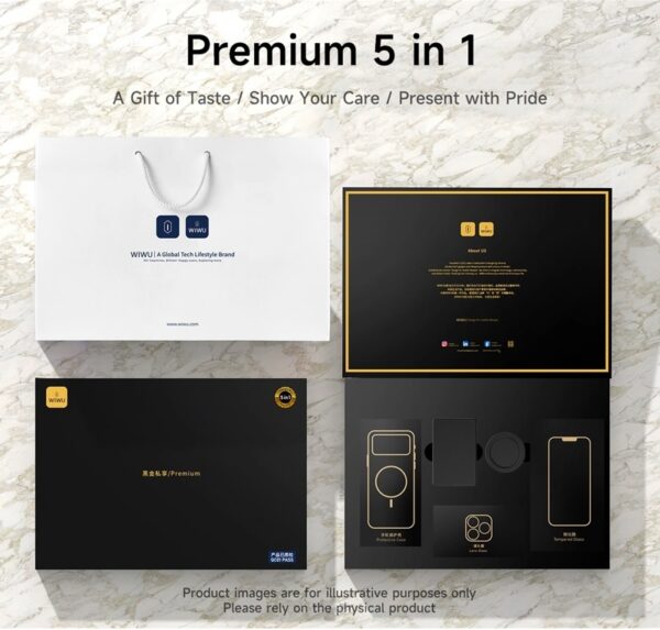Wiwu Premium 5 in 1 L005 for iP17Promax 6.9 Black