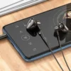 Hoco M125 Smart metal universal earphones with microphone black
